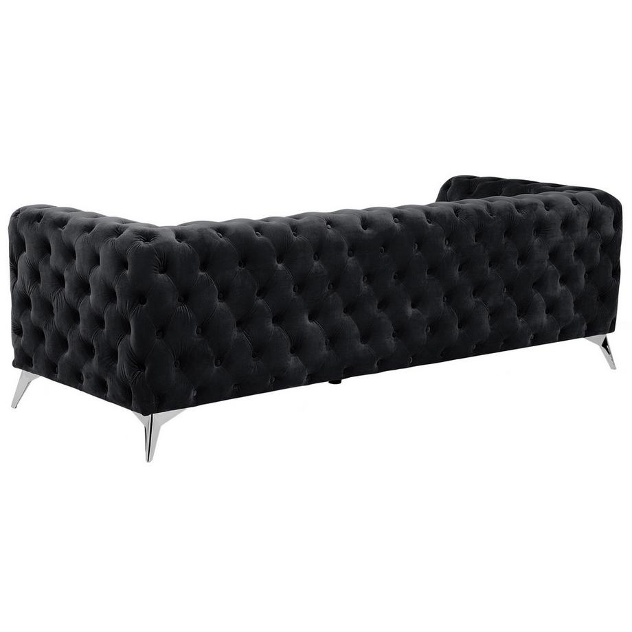 Beliani 3 Sitzer Sofa aus Samtstoff Glamourös SOTRA  