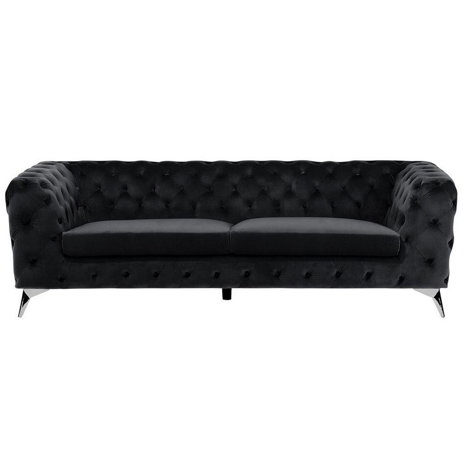 3 Sitzer Sofa aus Samtstoff Glamourös SOTRA
