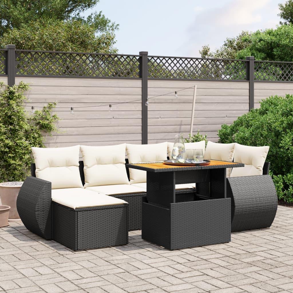 VidaXL set divano da giardino Polirattan  