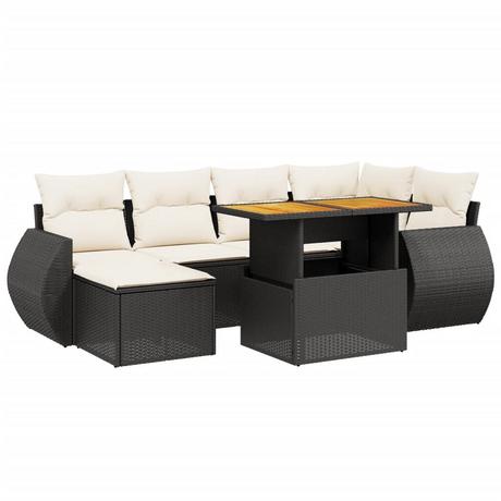 VidaXL set divano da giardino Polirattan  