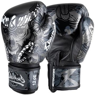 8 WEAPONS Boxing Gloves - Bone Island black 10 Oz