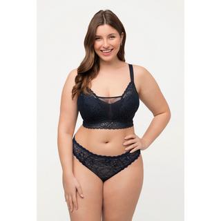 Ulla Popken  Bralette sans armatures, bonnets souples et dentelle. Bonnet C-D. 