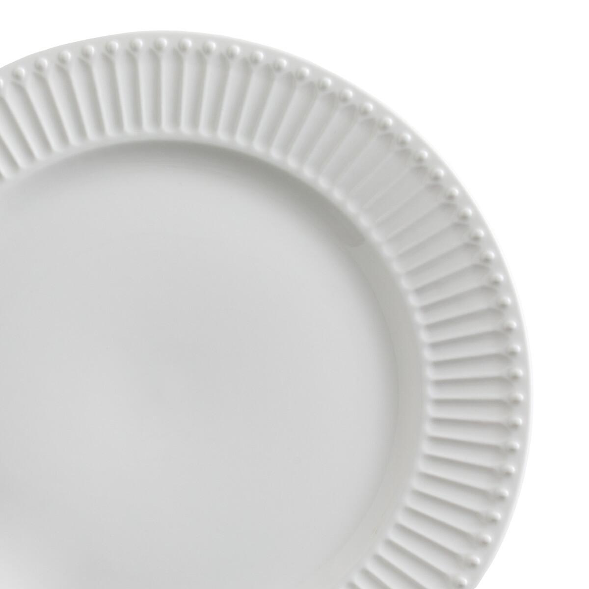 La Redoute Intérieurs Lot de 6 assiettes plates en porcelaine  