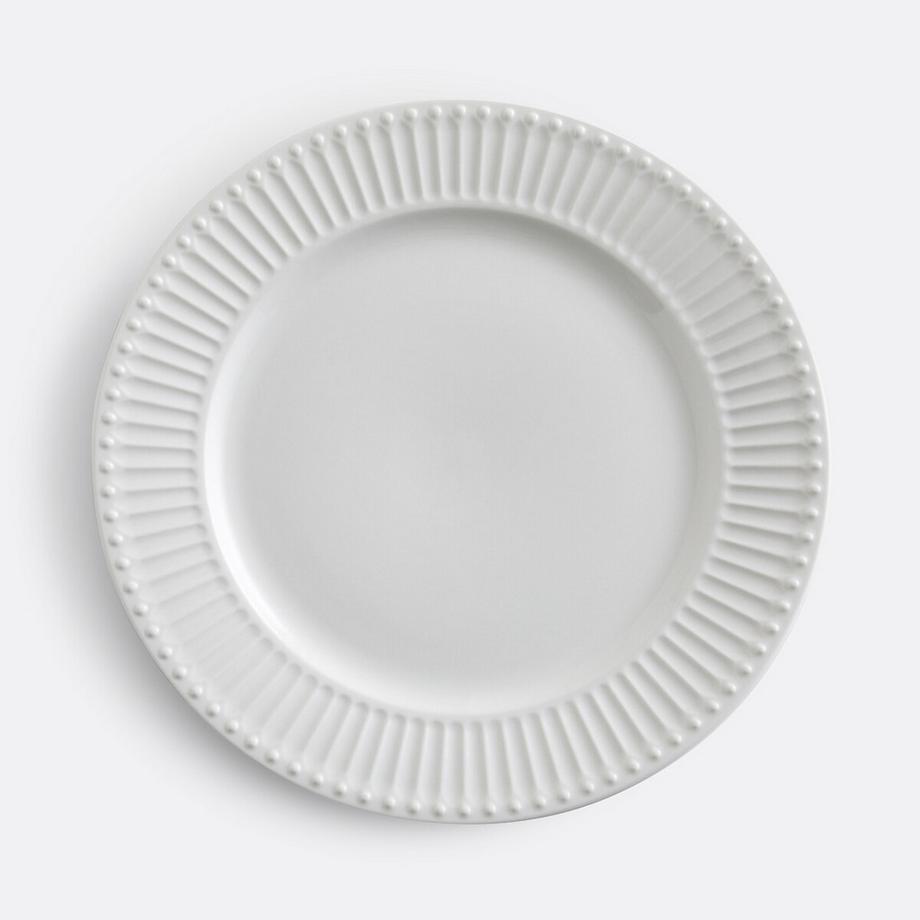 Lot de 6 assiettes plates en porcelaine