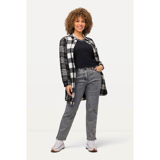 Ulla Popken  Boyfriend jeans con taglio della gamba ampio, cintura comoda e tasche sulle cosce 