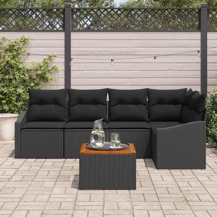 VidaXL Gartensofa-set poly-rattan  
