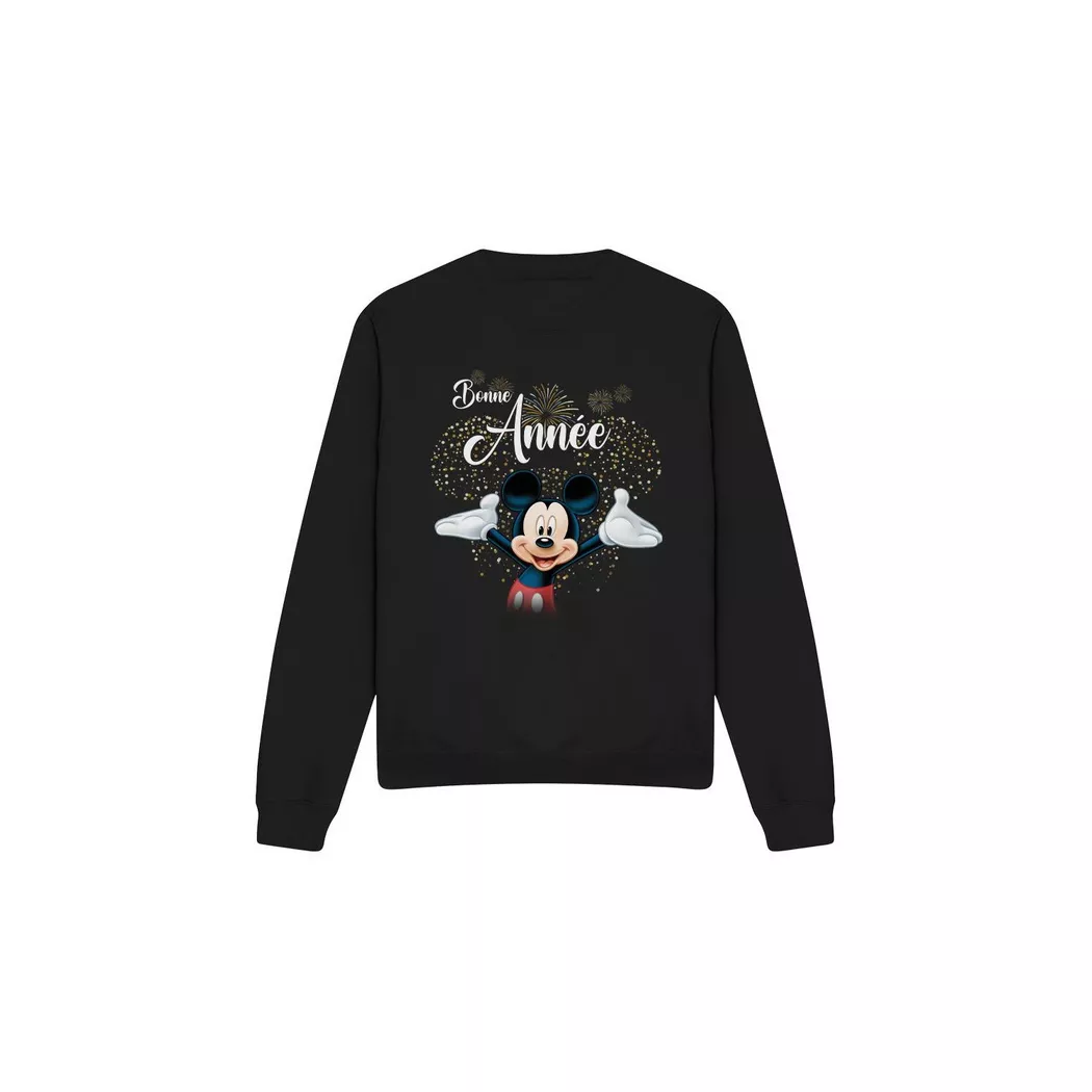 Disney - French Sweatshirt Neujahr, für Herren, Schwarz, Größe S