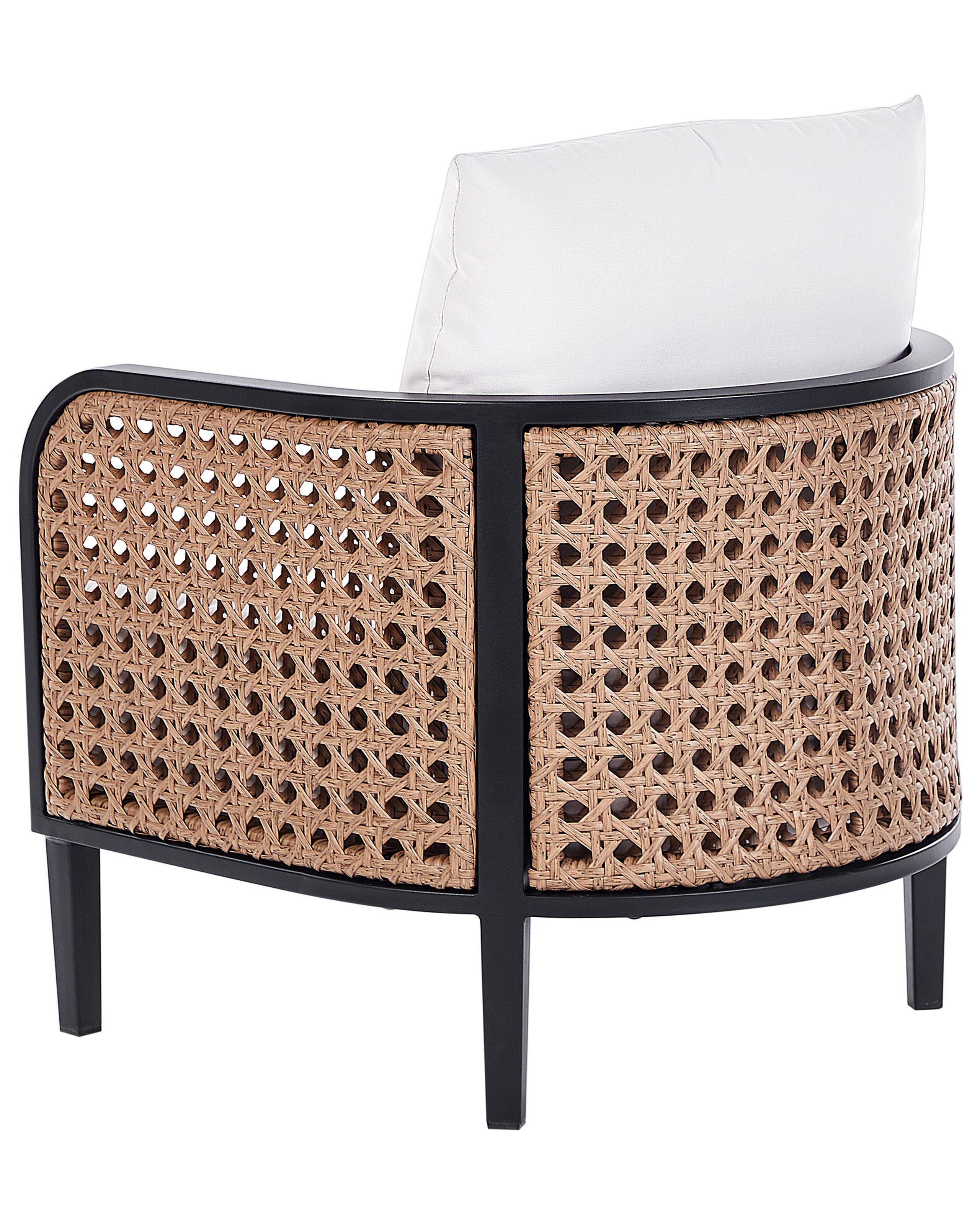 Beliani  Fauteuil de jardin en Aluminium Boho MONTEFALCO 