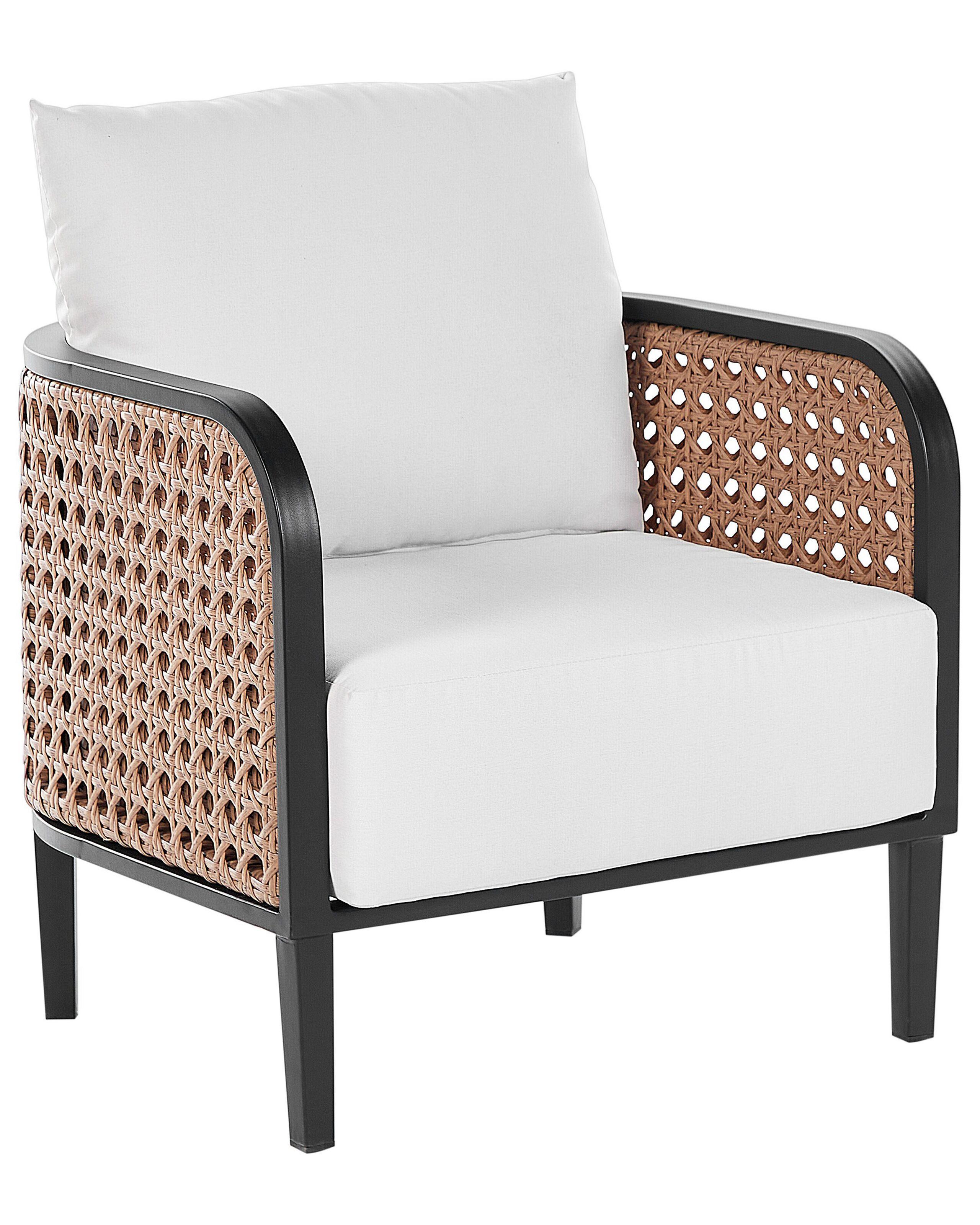 Beliani  Fauteuil de jardin en Aluminium Boho MONTEFALCO 