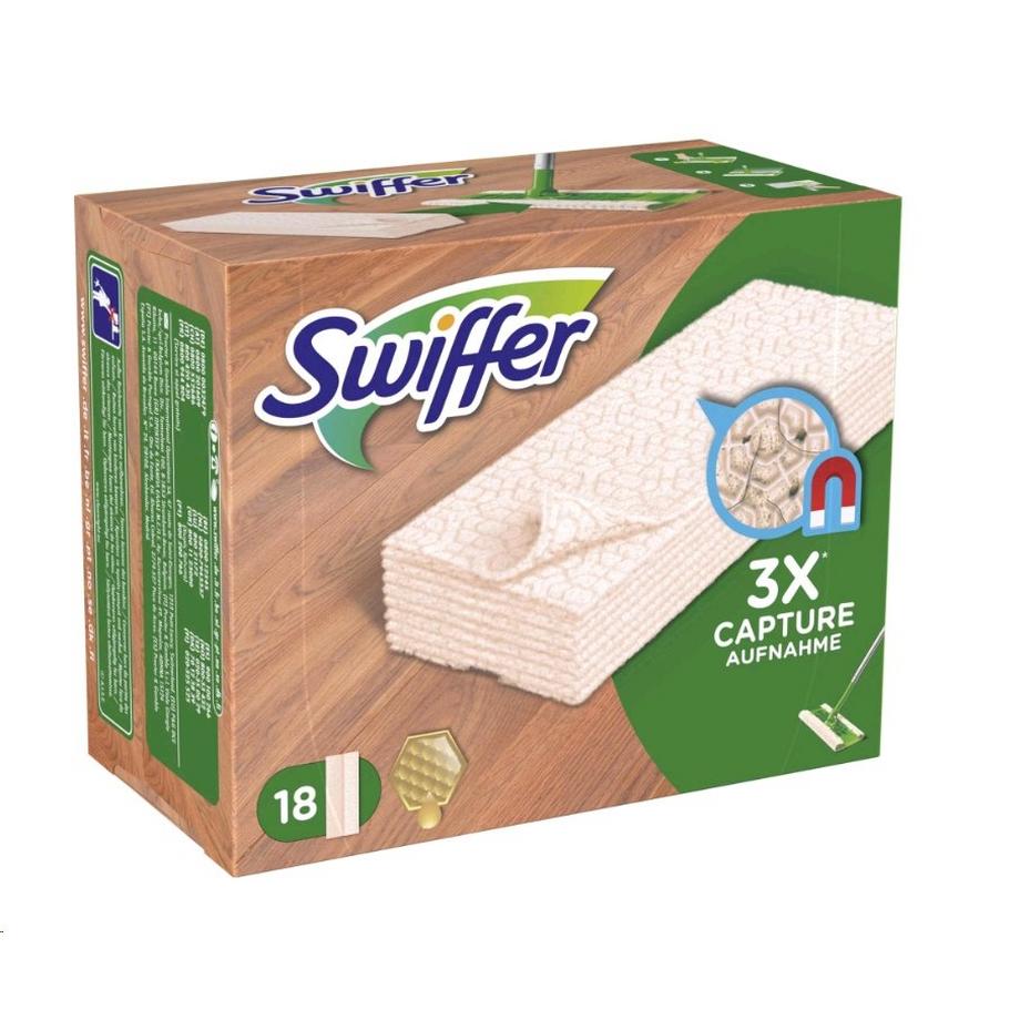 Swiffer  Trockene Bodentücher Holz & Parkett, Nachfüllpackung, 18 Stück 