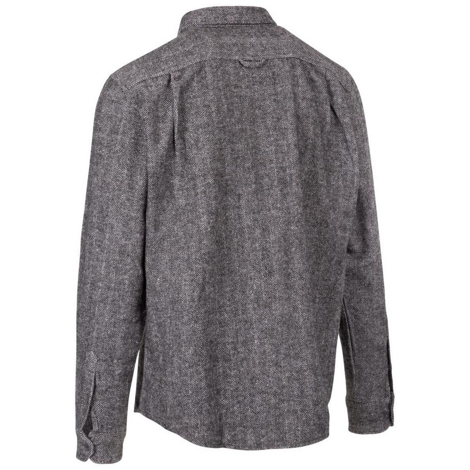 Trespass Camicia a Collo con Motivo Spina di Pesce  