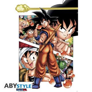 Abystyle Poster - Roulé et filmé - Dragon Ball - Son Goku  