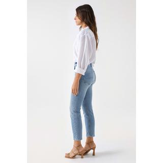 Salsa  Jeans Faith Light Wash Button Detail 