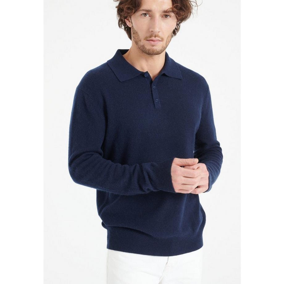 Studio Cashmere8 LUKE 5 Langarm Polo-Shirt  