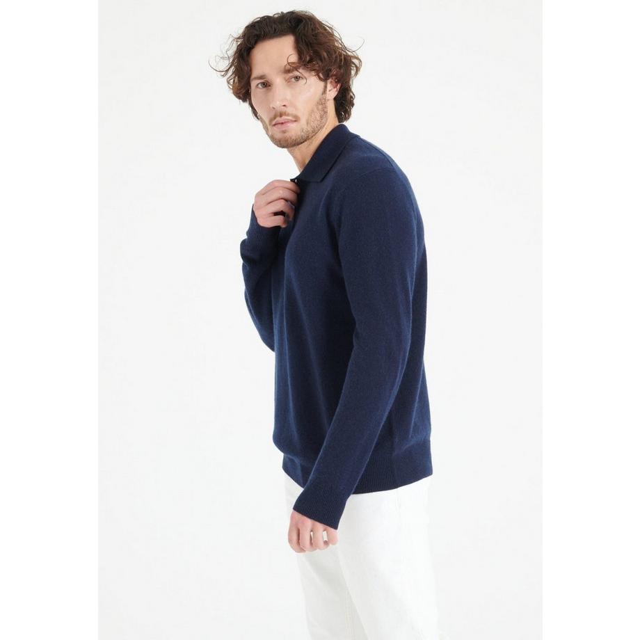 Studio Cashmere8 LUKE 5 Langarm Polo-Shirt  