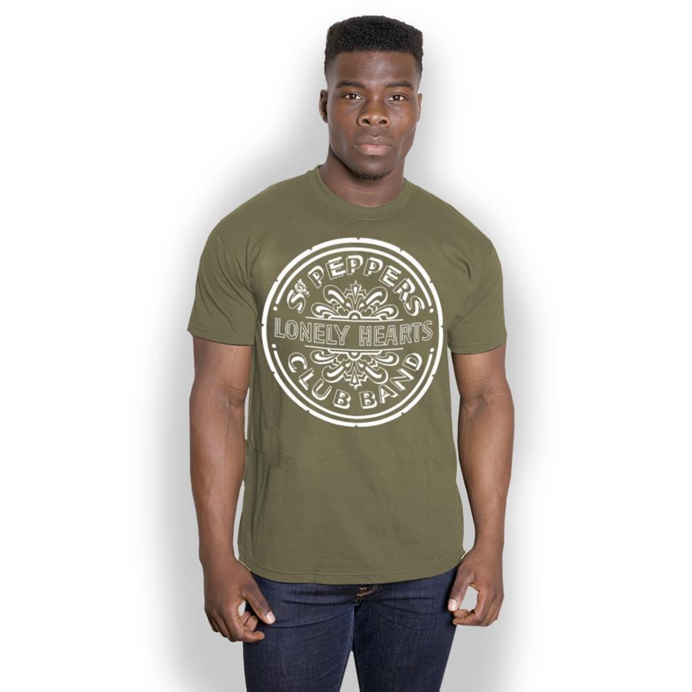 Image of Sgt Peppers Lonely Hearts Tshirt Damen Grün S