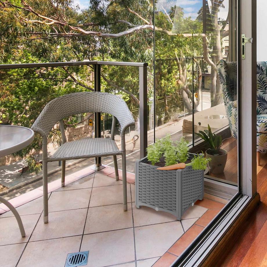 Northix Pflanzkasten in Rattanoptik  