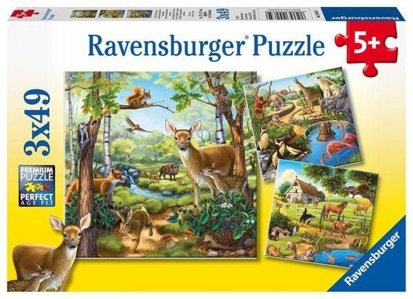 Ravensburger  Wald-/Zoo-/Haustiere, Puzzle (Ravensburger - 09265) 