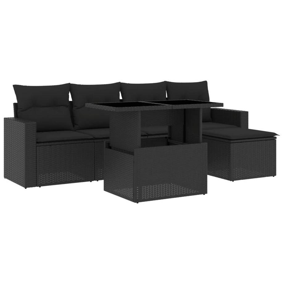 Ensemble de canapés de jardin rotin synthétique