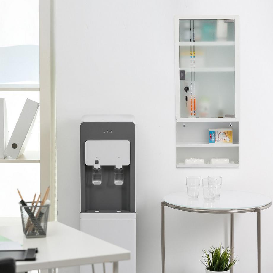 Northix  Armoire à pharmacie verrouillable avec porte vitrée 