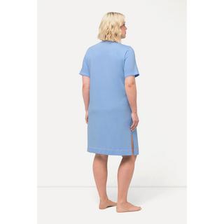 Ulla Popken  Bigshirt, bedruckt, V-Ausschnitt, Halbarm 