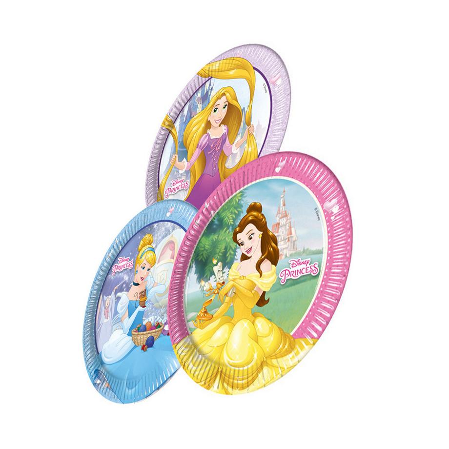 Disney PRINCESS Figuren WegwerfTeller 8erPack Papier  