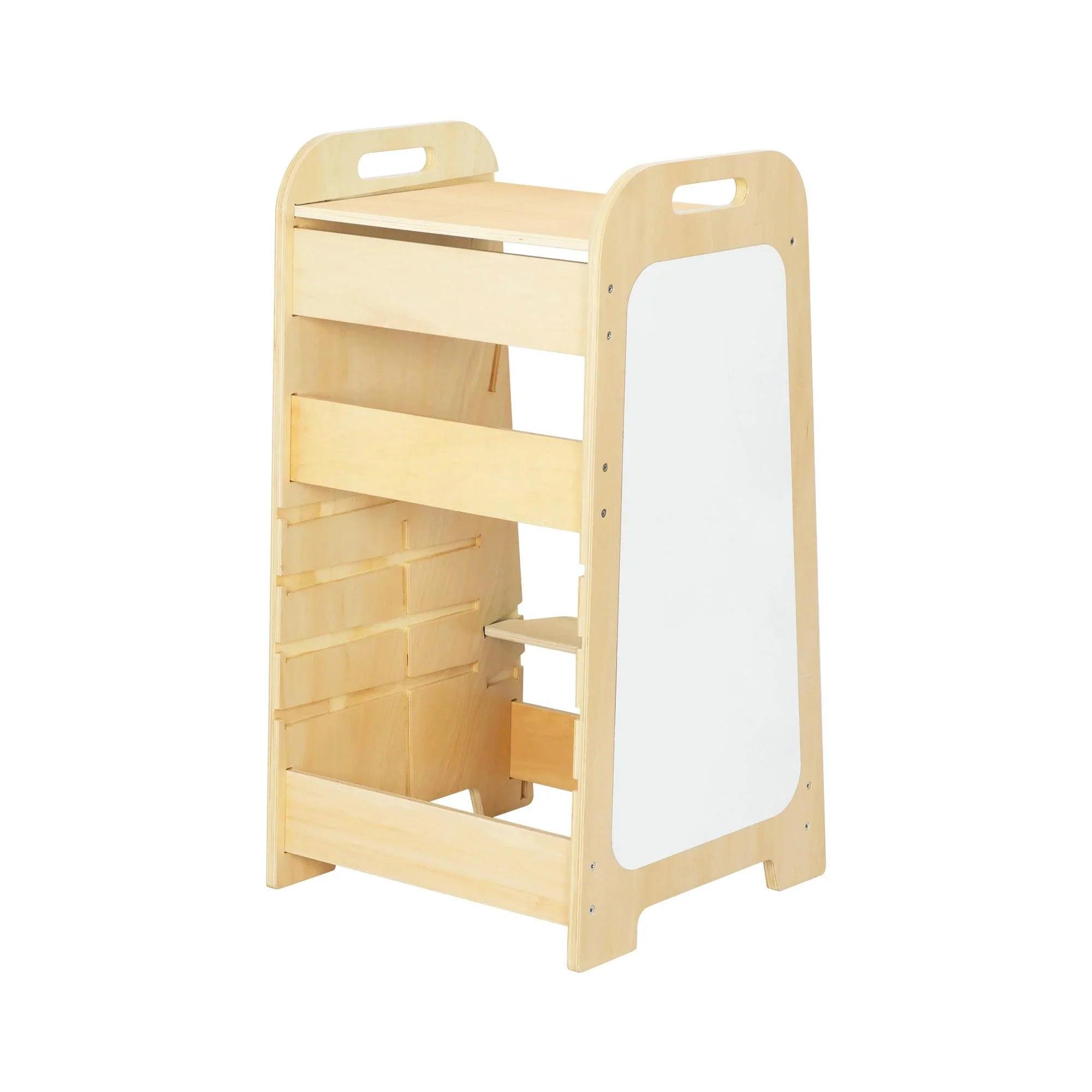 Montessori  Torre di apprendimento multifunzionale XL 5 in 1 - Menta di Montessori - Apprendimento sicuro per i bambini 