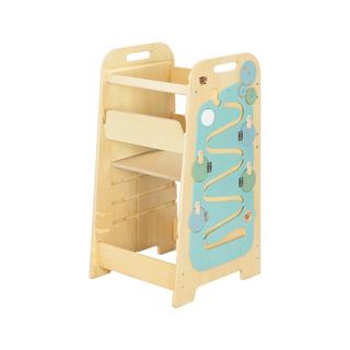 Montessori  Torre di apprendimento multifunzionale XL 5 in 1 - Menta di Montessori - Apprendimento sicuro per i bambini 