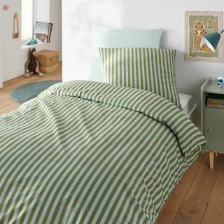 La Redoute Intérieurs Gestreifte Bettwäsche 50% recycelte Baumwolle  