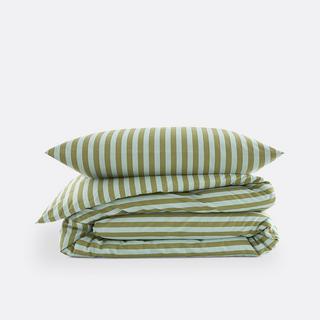 La Redoute Intérieurs Gestreifte Bettwäsche 50% recycelte Baumwolle  