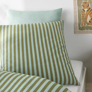 La Redoute Intérieurs Gestreifte Bettwäsche 50% recycelte Baumwolle  