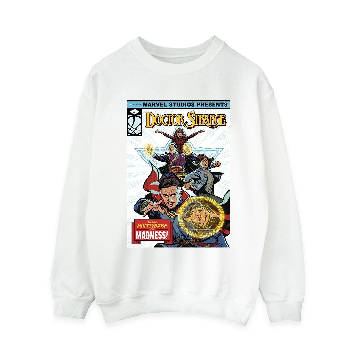 Image of Doctor Strange Comic Cover Sweatshirt Damen Weiss XL