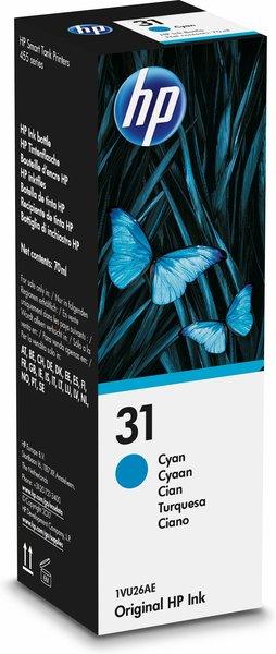 Hewlett-Packard  31 70-ml Cyan Original Ink Bottle Originale 