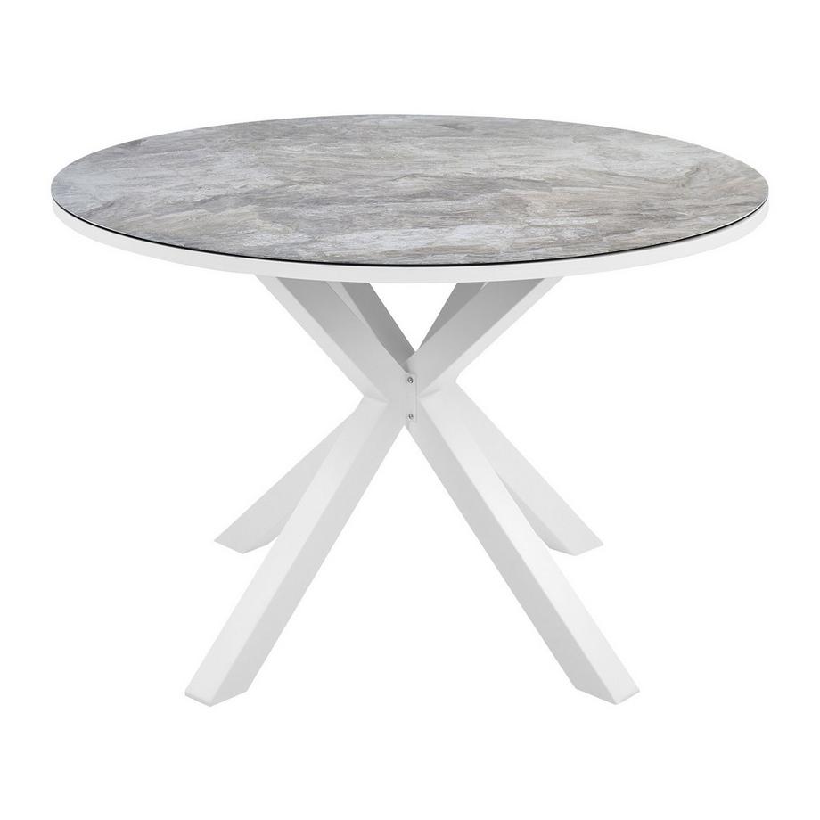 Beliani Gartentisch aus Keramikglas Industriell MALETTO  