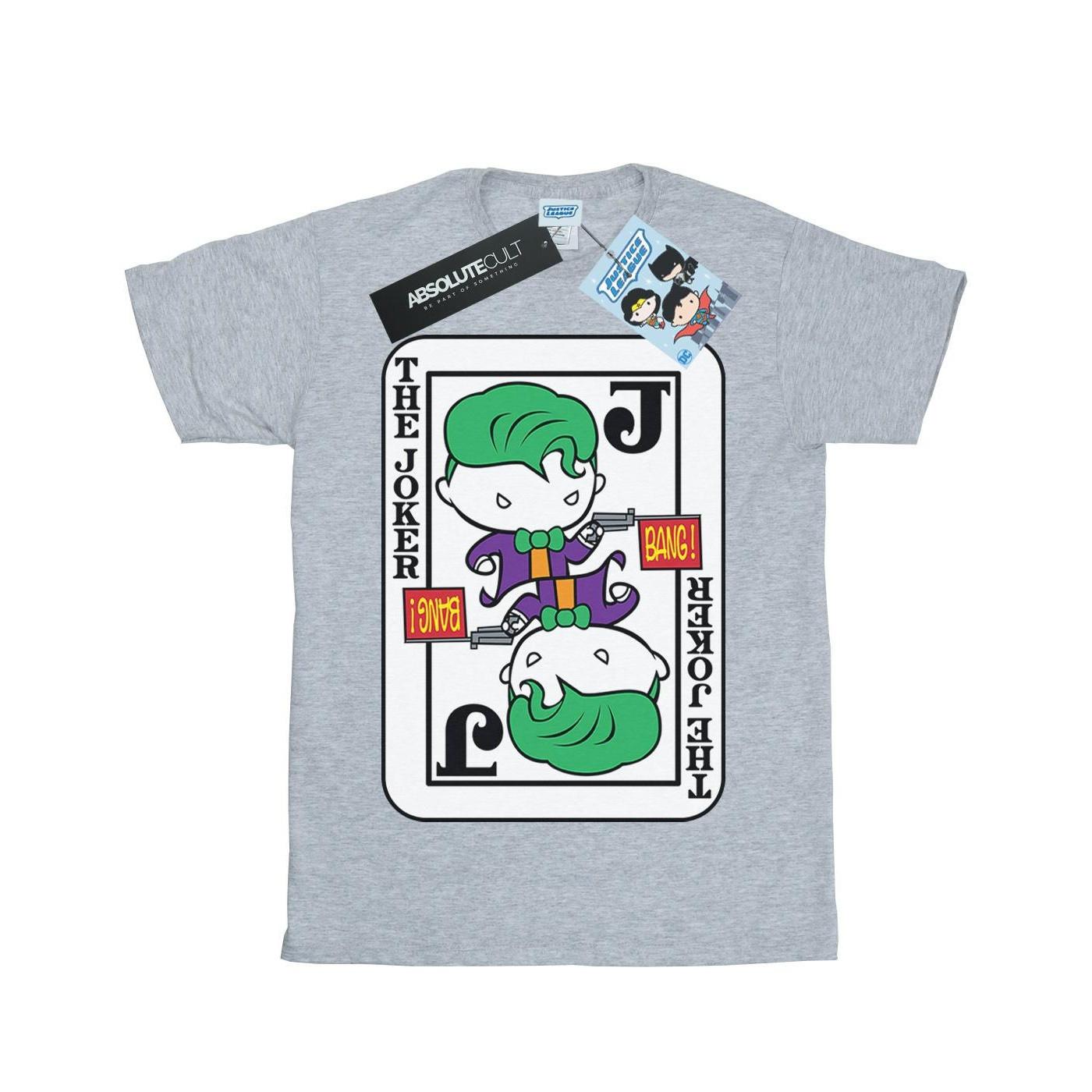 Image of Chibi Joker Playing Card Tshirt Mädchen Grau 128