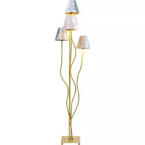 Lampada da terra flessibile Velvet Brass Cinque
