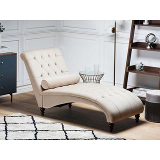 Beliani Chaise longue en Velours Glamour MURET  