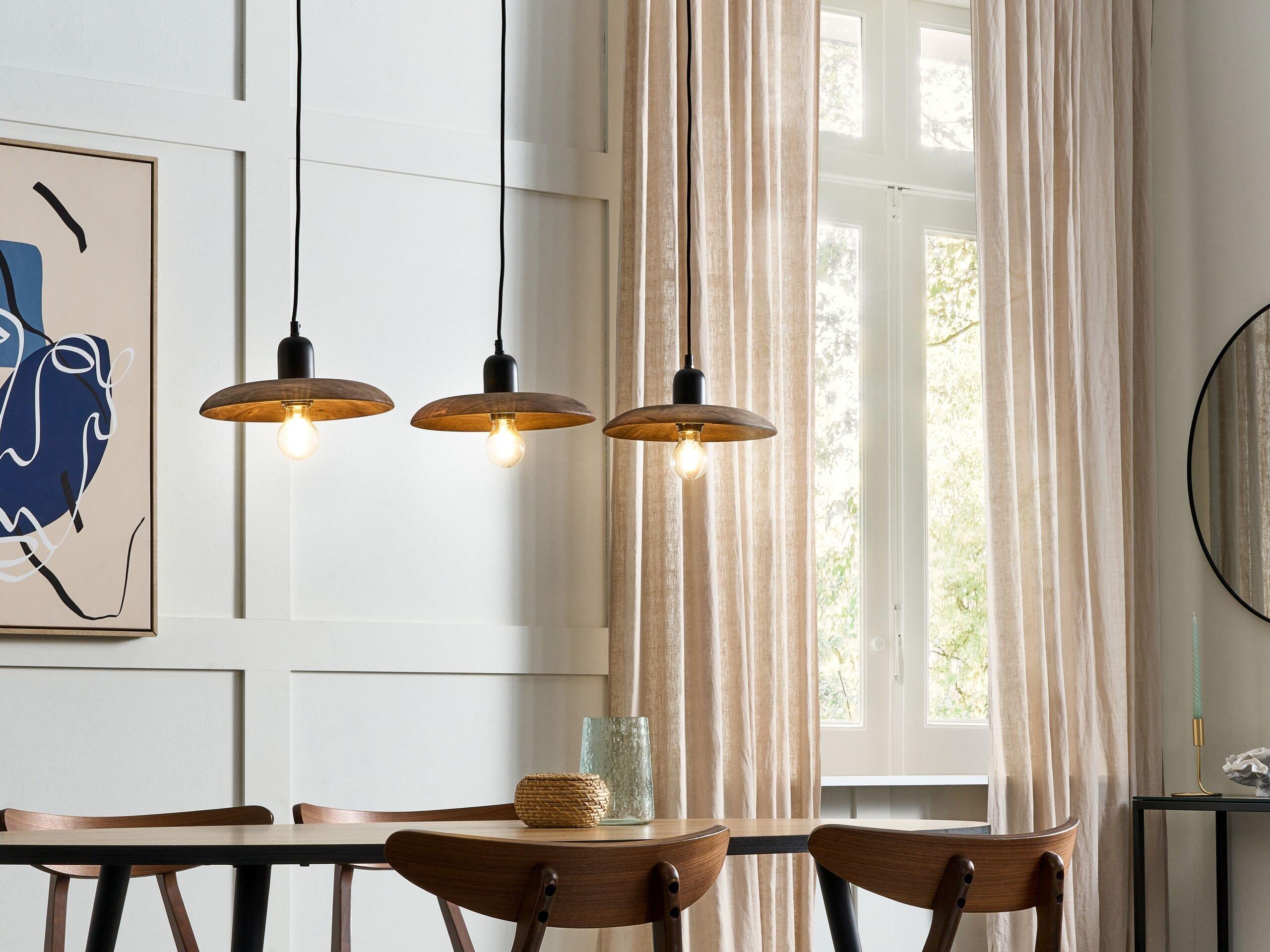 Beliani Lampe suspension en Manguier Boho MANJEERA  