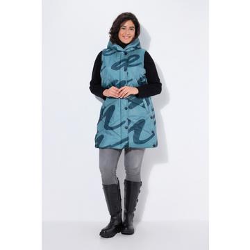 Doudoune matelassée HYPRAR sans manches, matière déperlante recyclée, motif léopard