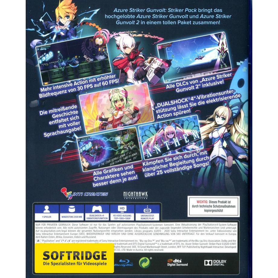 Yacht Club Games  Azure Striker Gunvolt: Striker Pack 