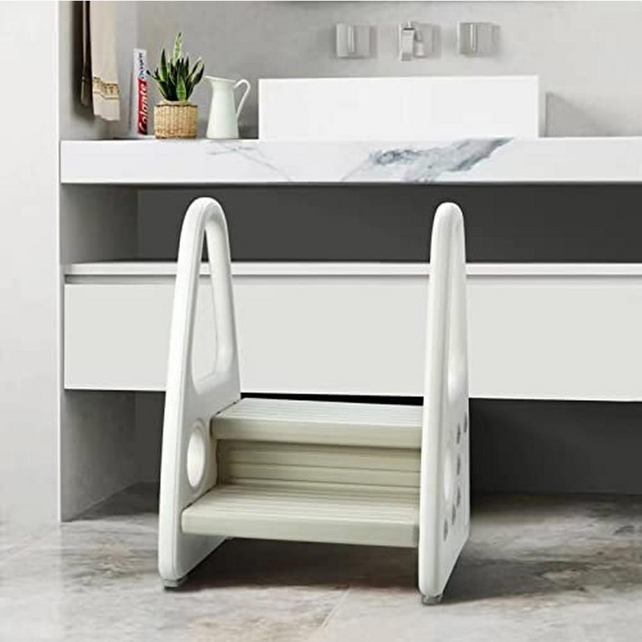 Activity-board  Escabeau réglable pour enfants avec poignées et marches antidérapantes pour toilettes des tout-petits, repose-pieds pour salle de bain d'entraînement à la propreté des enfants 