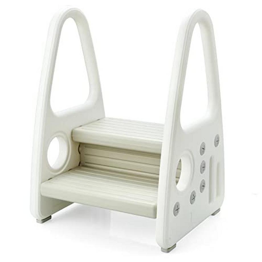 Activity-board  Escabeau réglable pour enfants avec poignées et marches antidérapantes pour toilettes des tout-petits, repose-pieds pour salle de bain d'entraînement à la propreté des enfants 