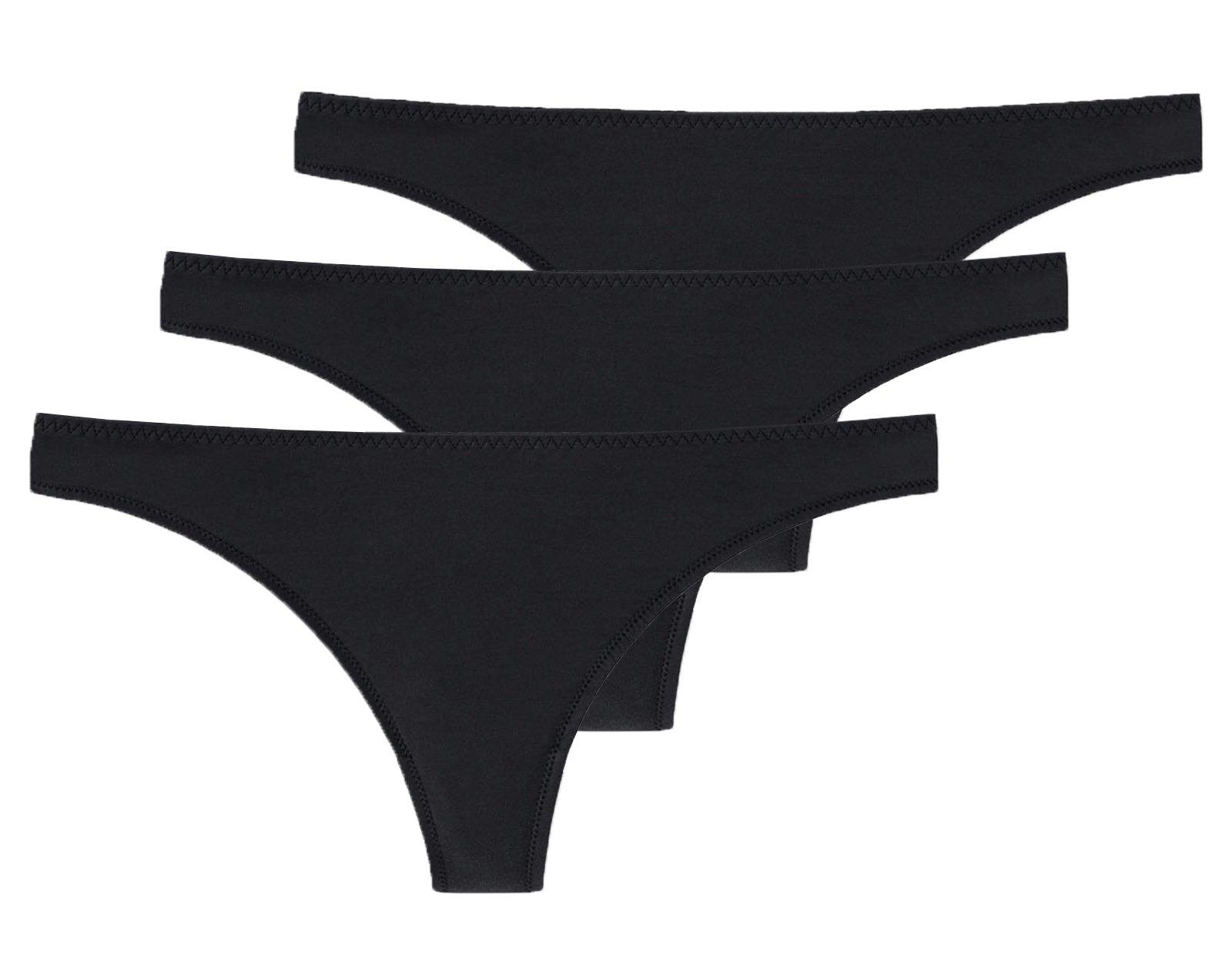 Image of String 3er Pack Unisex Schwarz XL