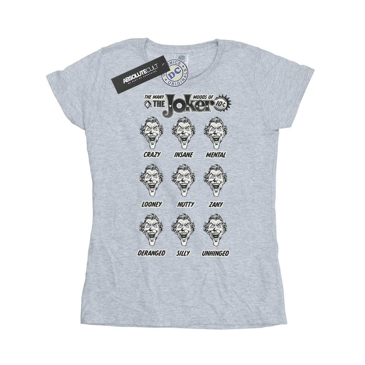 Image of The Joker The Many Moods Of The Joker Tshirt Damen Grau S