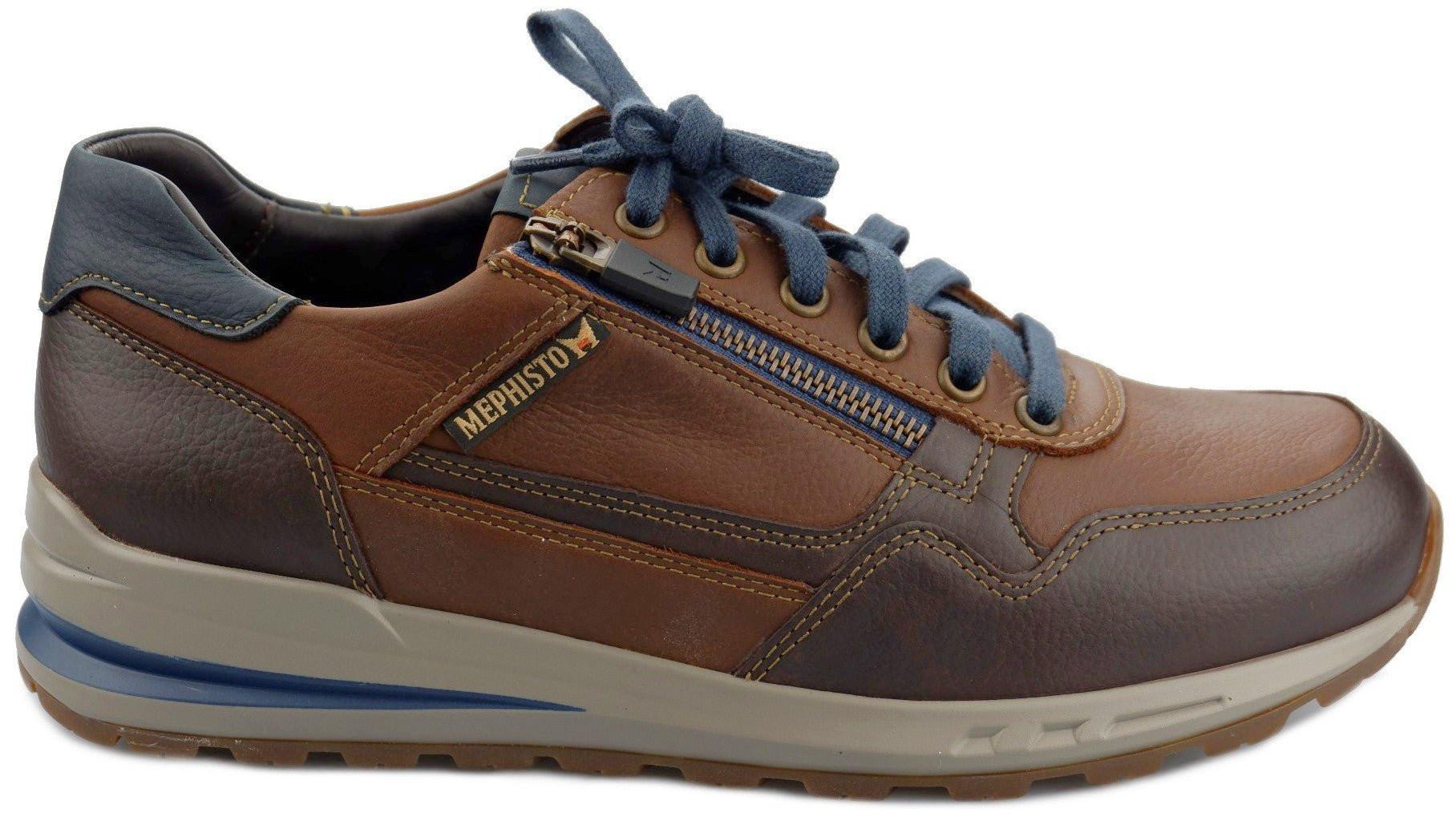 Image of Bradley - Leder Sneaker Herren Braun 42