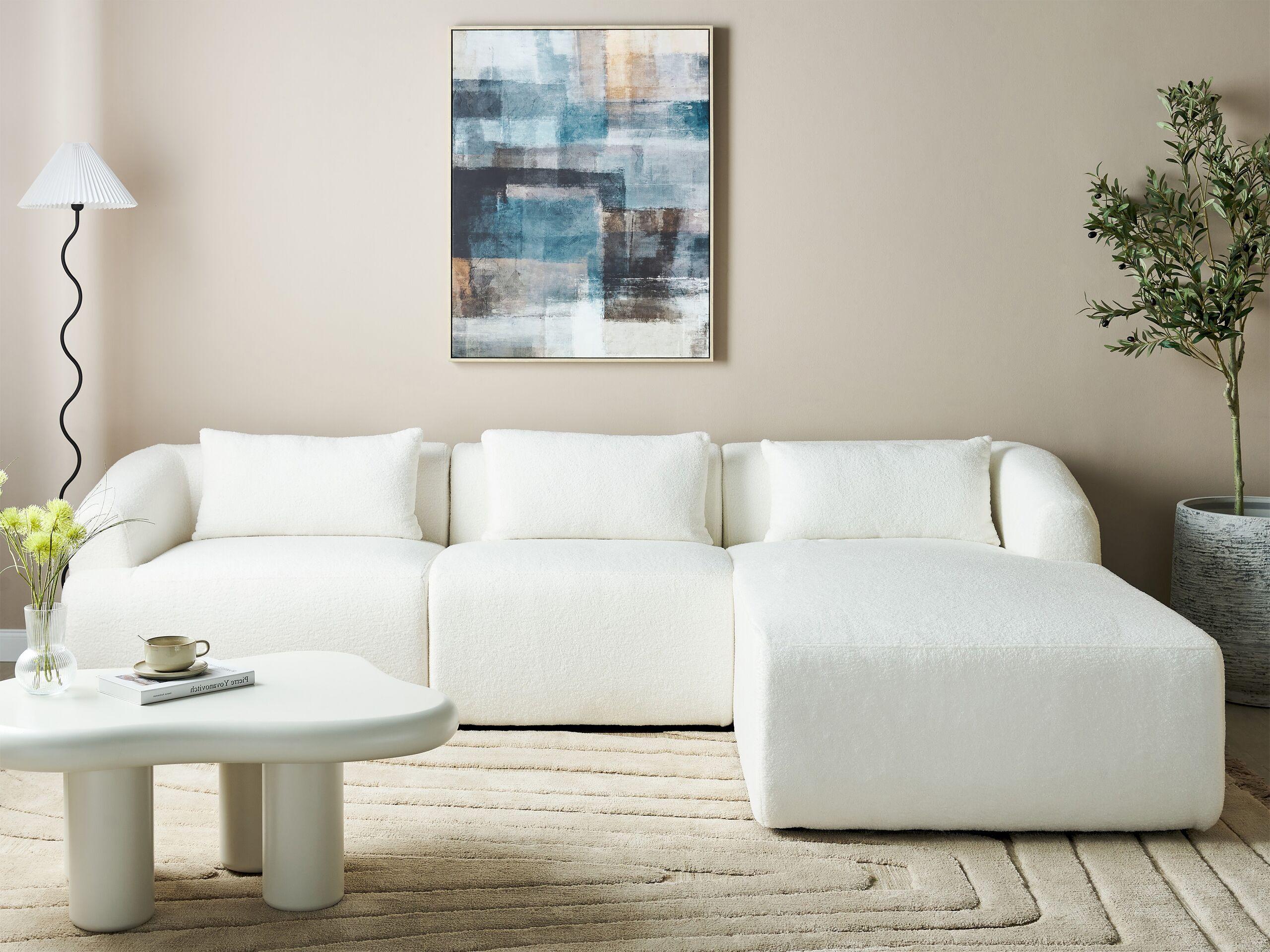 Beliani Ecksofa aus Bouclé Modern SVANSELE  