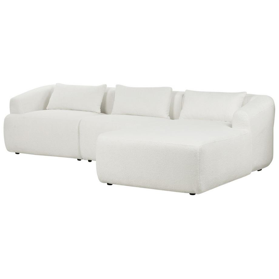 Beliani Ecksofa aus Bouclé  SVANSELE  