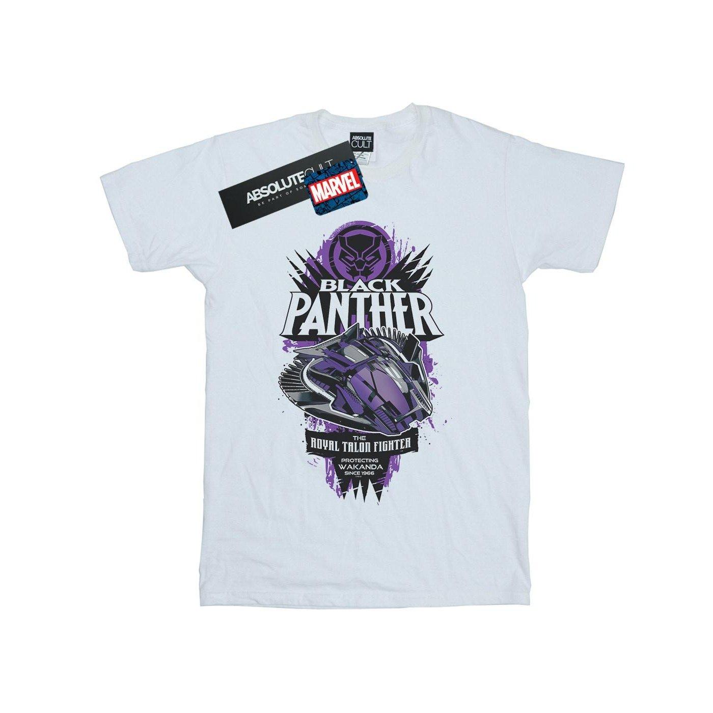 Image of Black Panther Talon Fighter Badge Tshirt Unisex Weiss 116