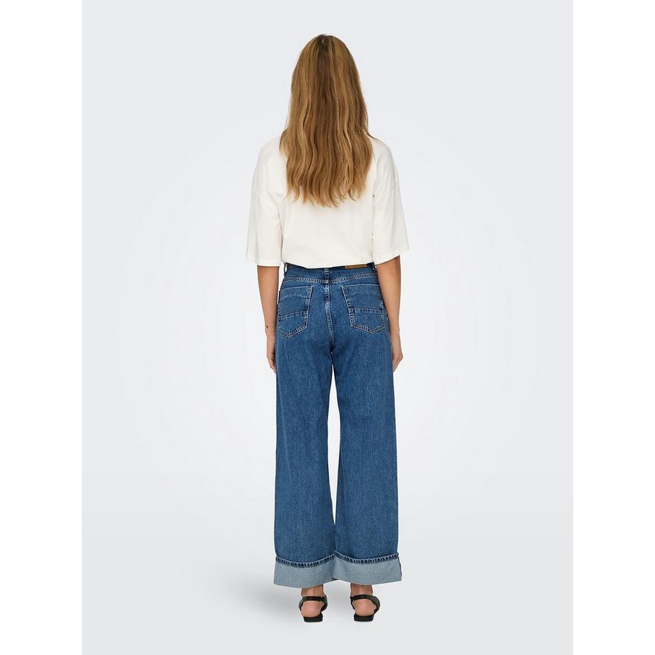 ONLY High Waist Wide Leg Jeans  