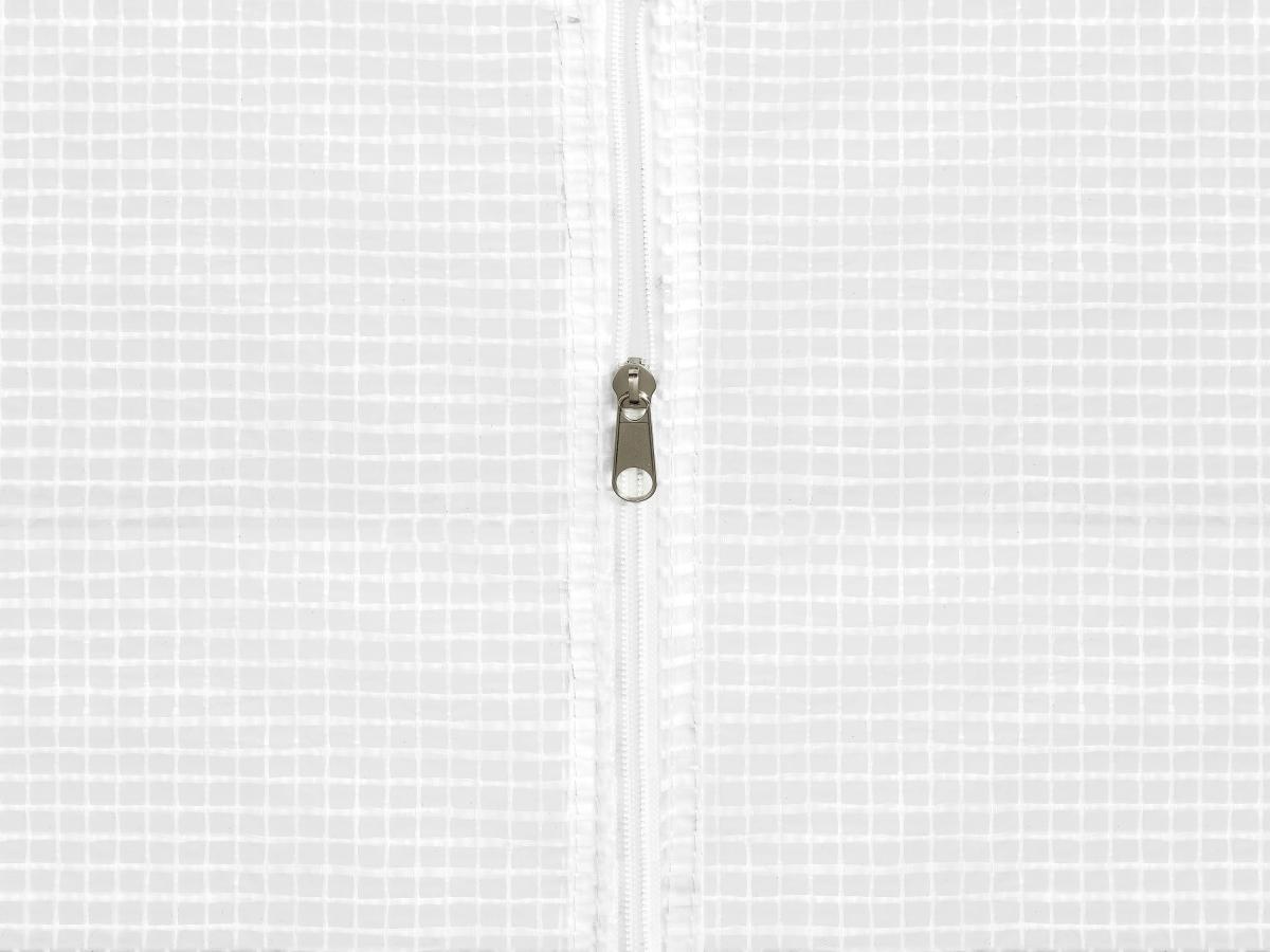 Vente-unique Foliengewächshaus mit Stahlrahmen und Tür - 12 m² - 300 x 400 x 200 cm - ALOCASIA  